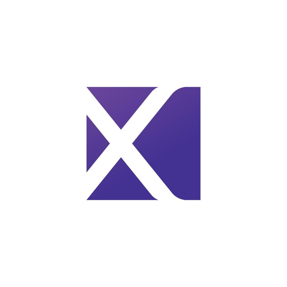 x design e modelo de logotipo. vetor