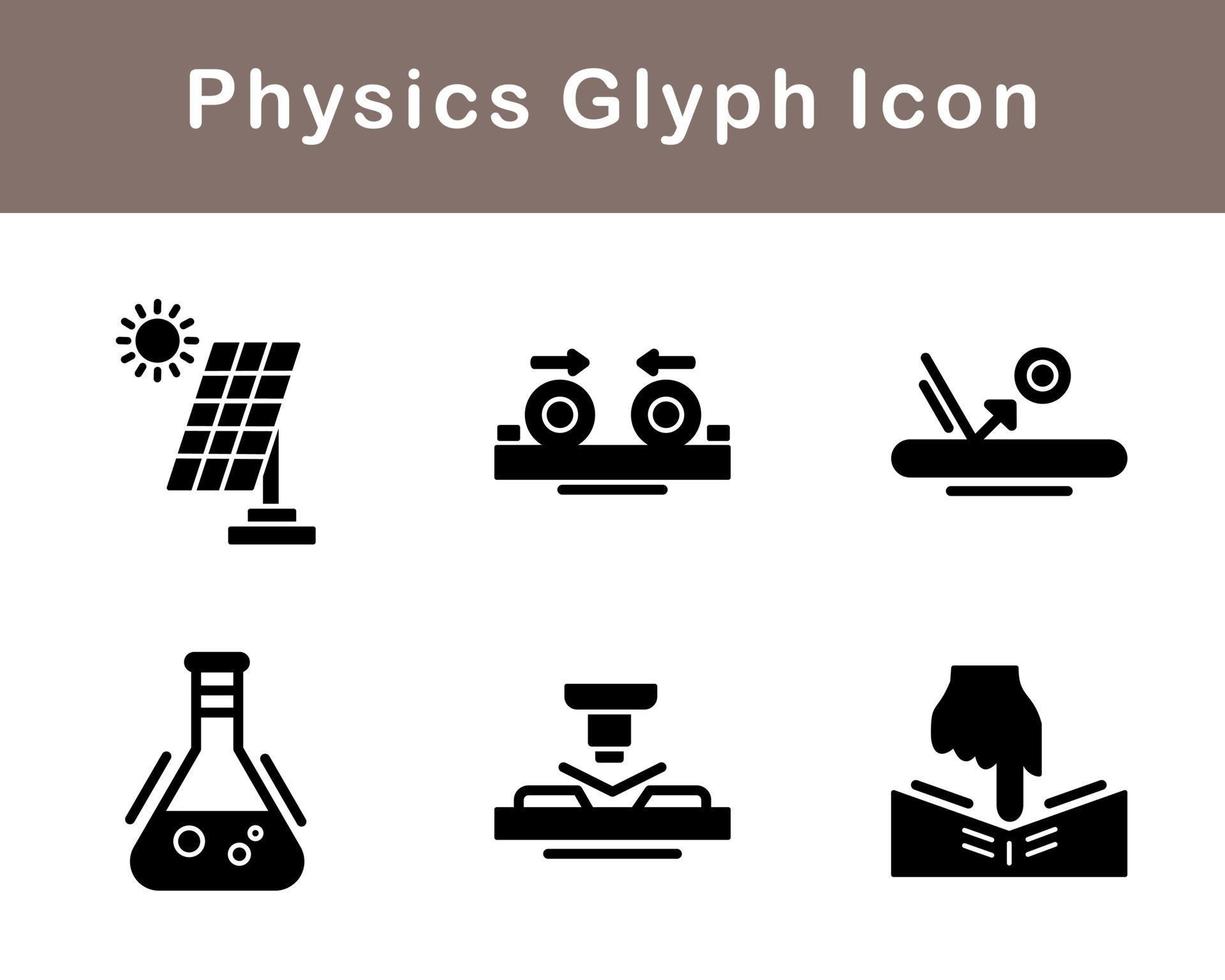 física vetor ícone conjunto