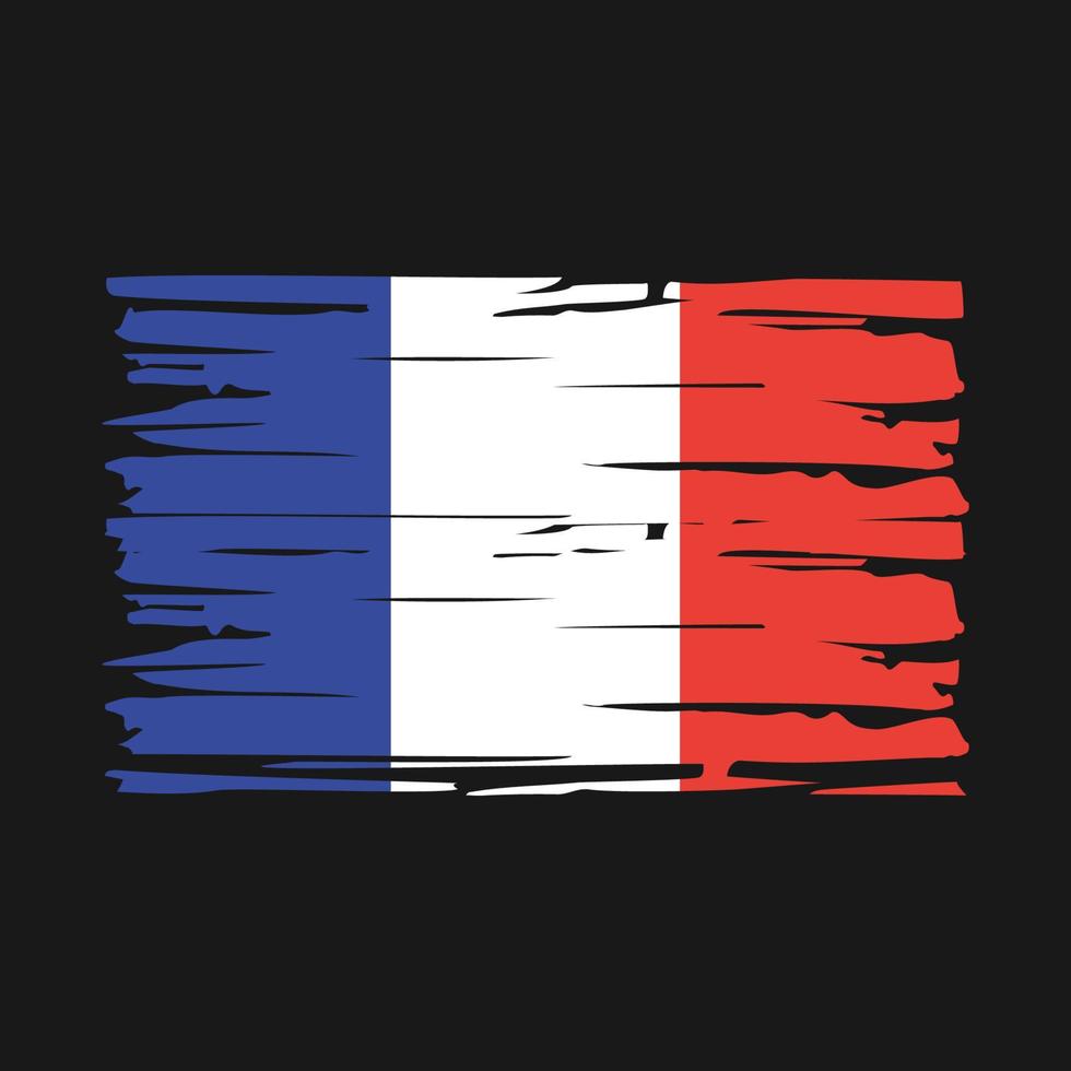 escova de bandeira da frança vetor