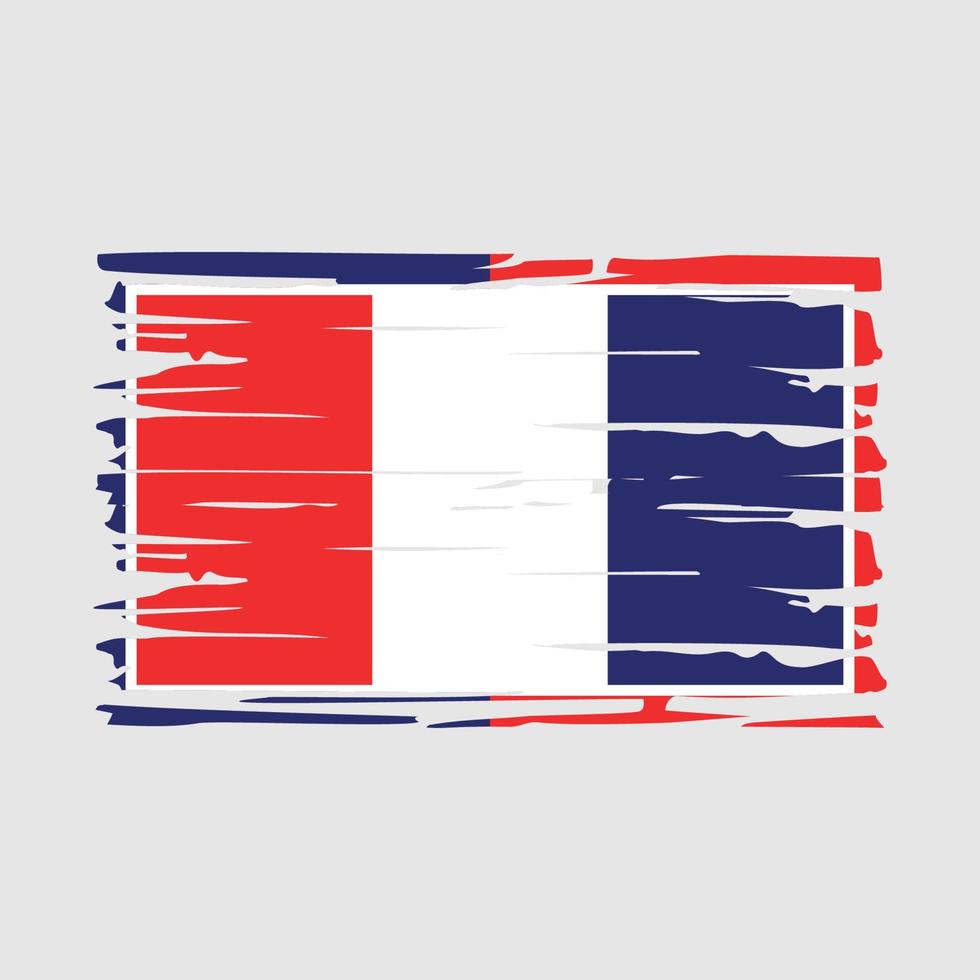 escova de bandeira da frança vetor