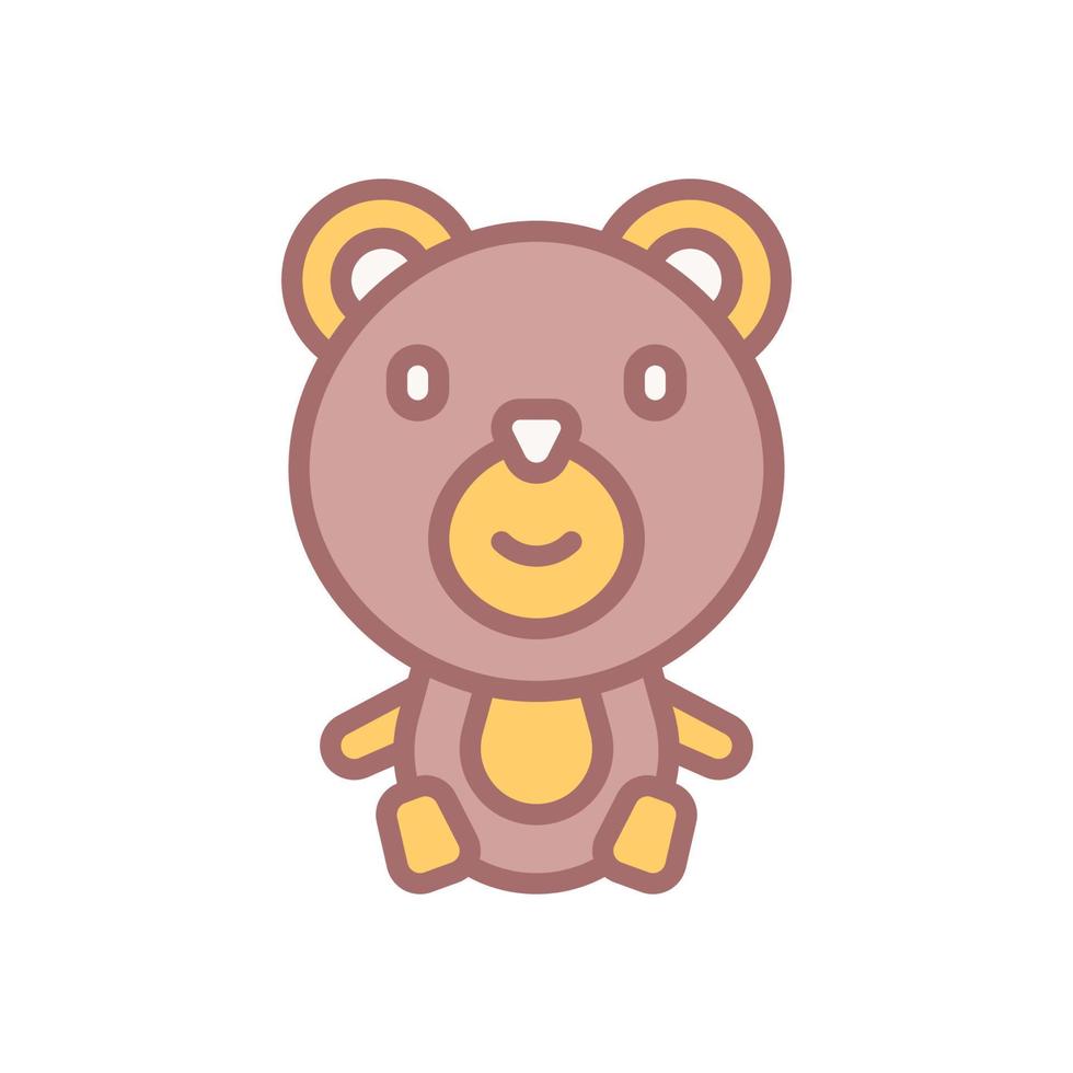 Urso de pelúcia Urso ícone para seu local na rede Internet projeto, logotipo, aplicativo, ui. vetor