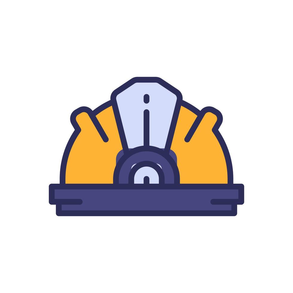 ícone de capacete para seu site, celular, apresentação e design de logotipo. vetor
