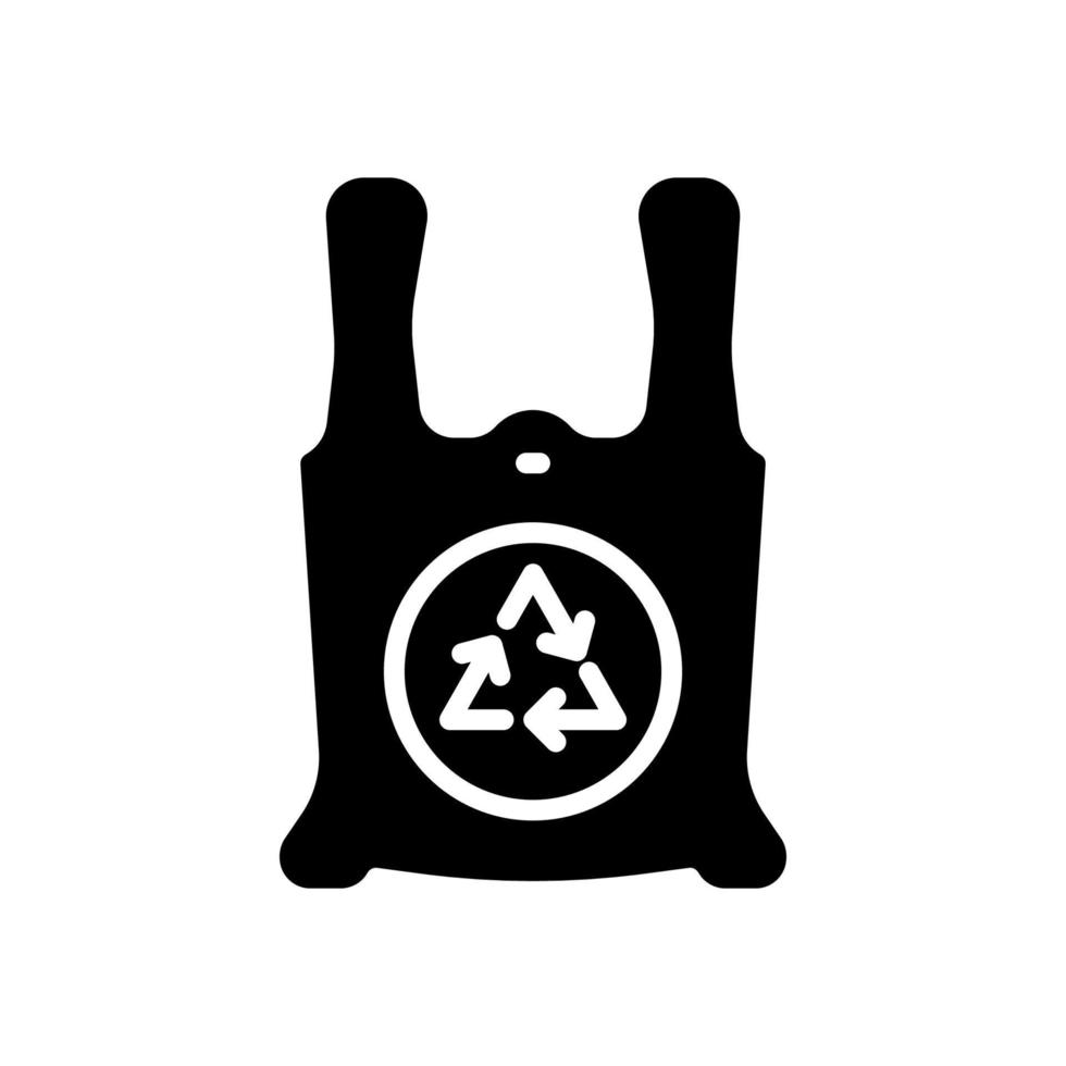 eco plástico saco ícone para seu local na rede Internet projeto, logotipo, aplicativo, ui. vetor