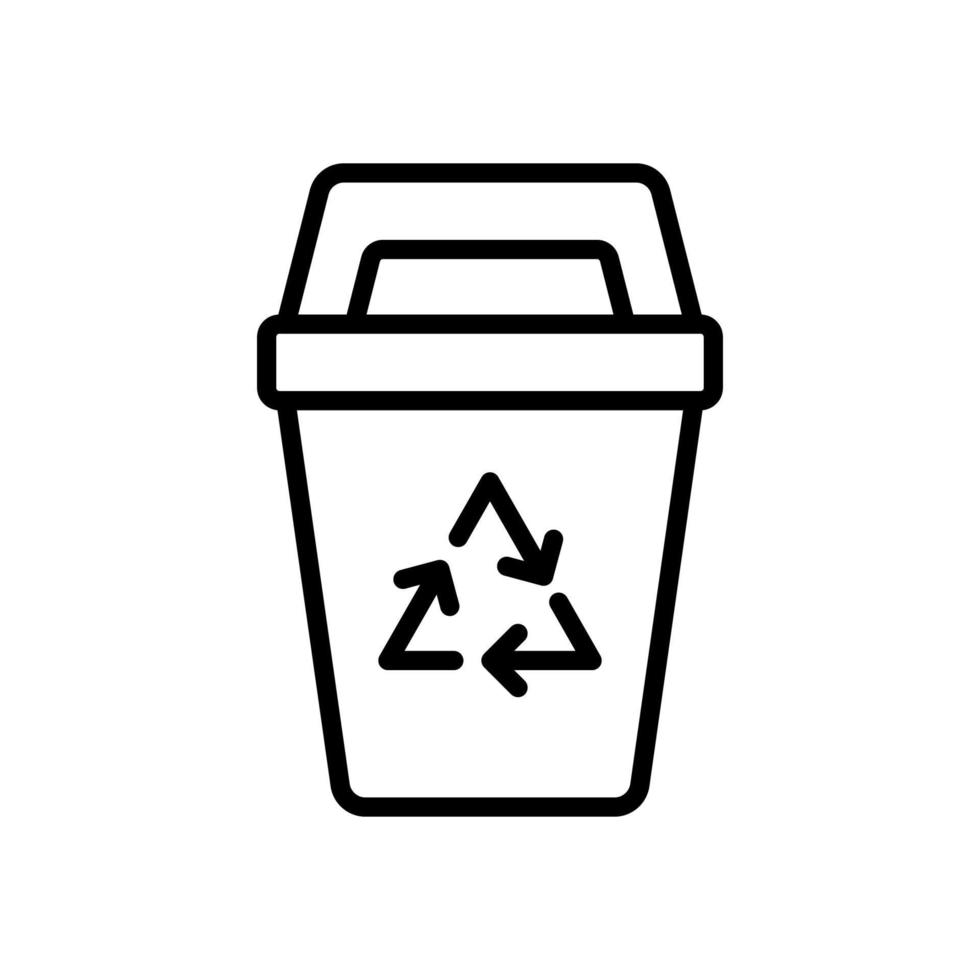 reciclar bin ícone para seu local na rede Internet projeto, logotipo, aplicativo, ui. vetor