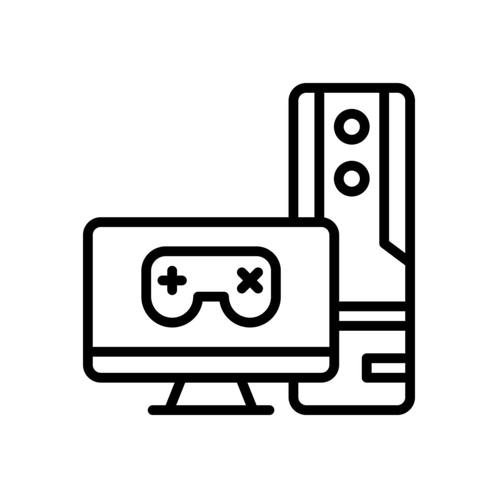 computador ícone para seu local na rede Internet projeto, logotipo, aplicativo, ui. vetor