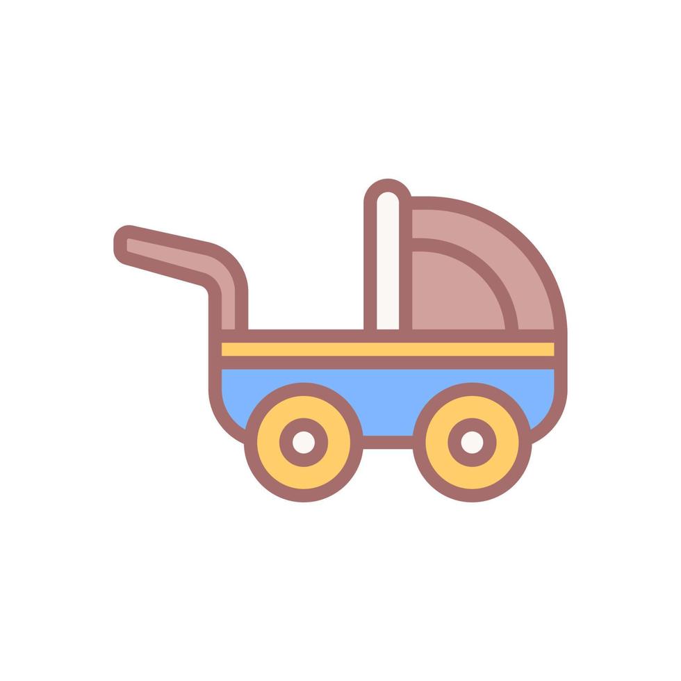 carrinho de criança ícone para seu local na rede Internet projeto, logotipo, aplicativo, ui. vetor