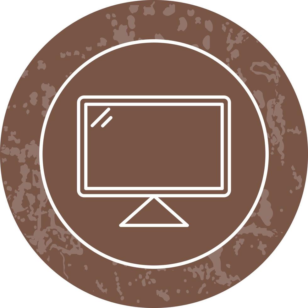 ícone da linha de computador vetor
