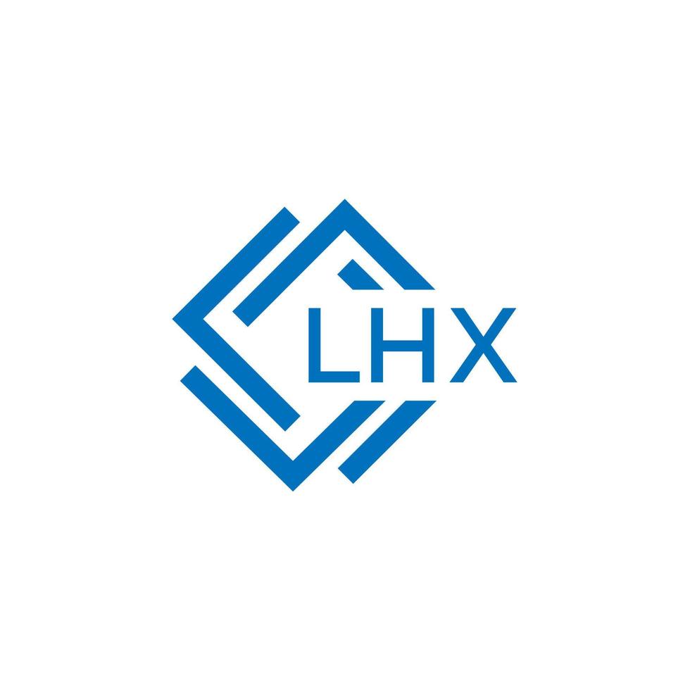 lhx carta logotipo Projeto em branco fundo. lhx criativo círculo carta logotipo conceito. lhx carta design.lhx carta logotipo Projeto em branco fundo. lhx c vetor