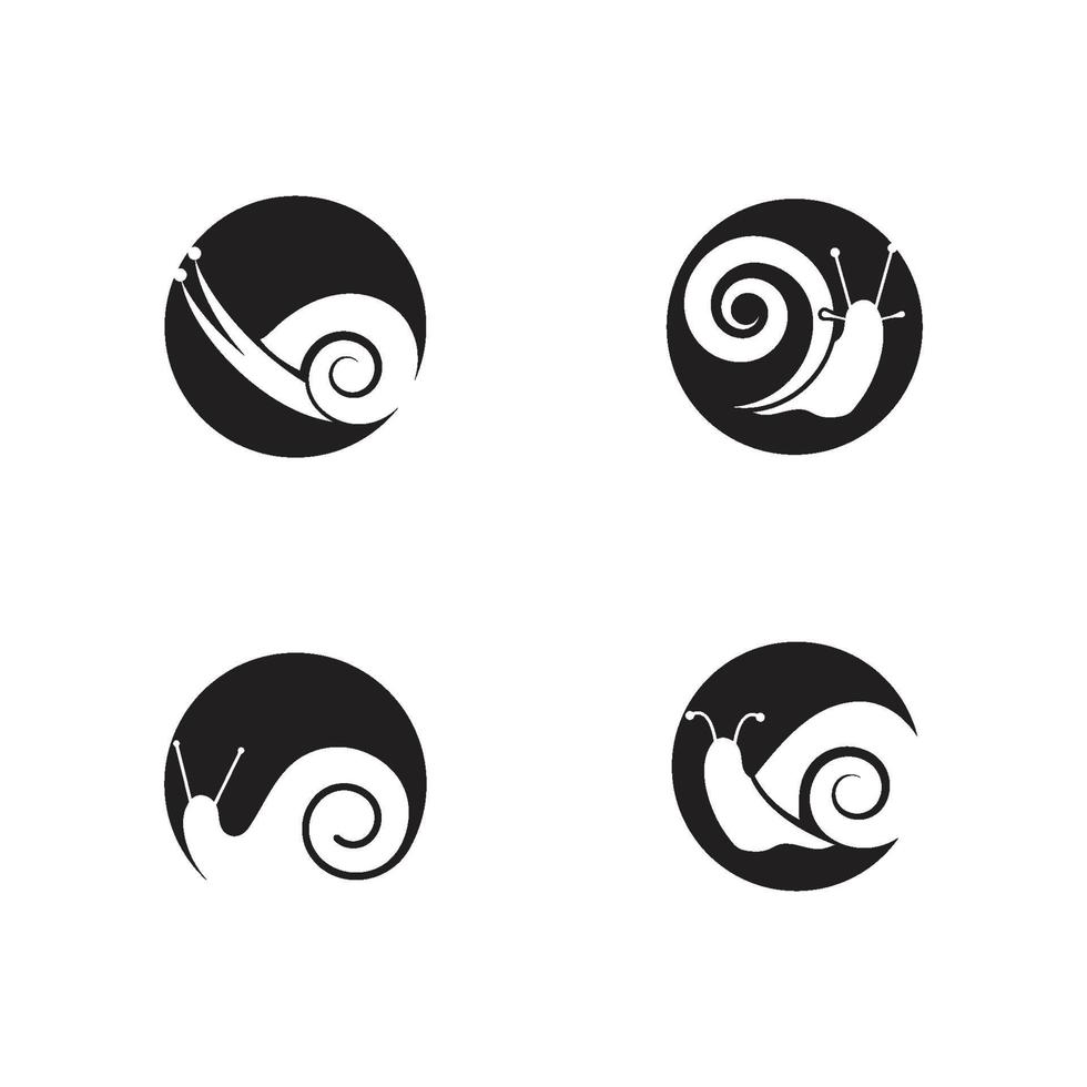 logotipo de caracol e vetor de ícone de símbolo