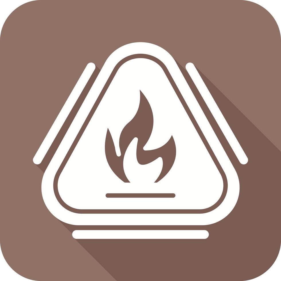 ícone de vetor de fogo de cuidado