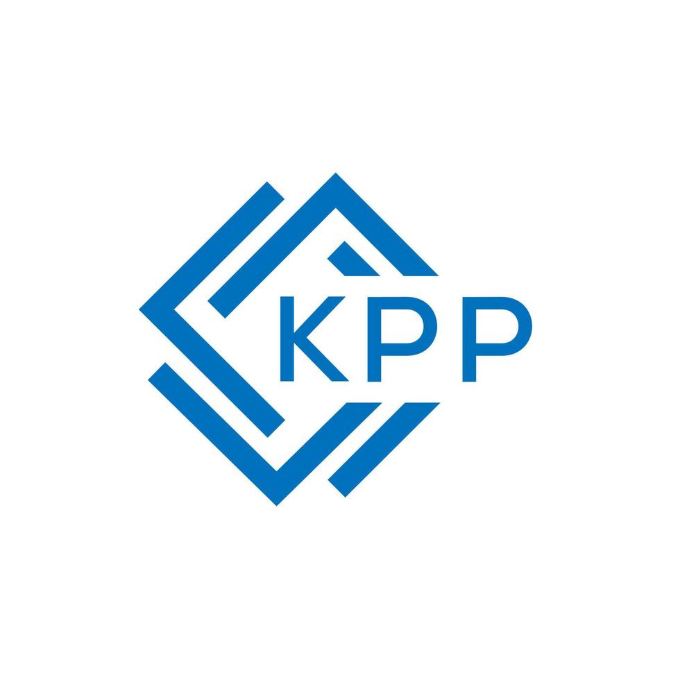 kpp carta logotipo Projeto em branco fundo. kpp criativo círculo carta logotipo conceito. kpp carta Projeto. vetor