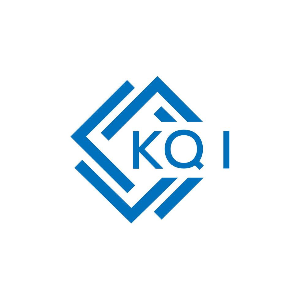kqi carta logotipo Projeto em branco fundo. kqi criativo círculo carta logotipo conceito. kqi carta Projeto. vetor