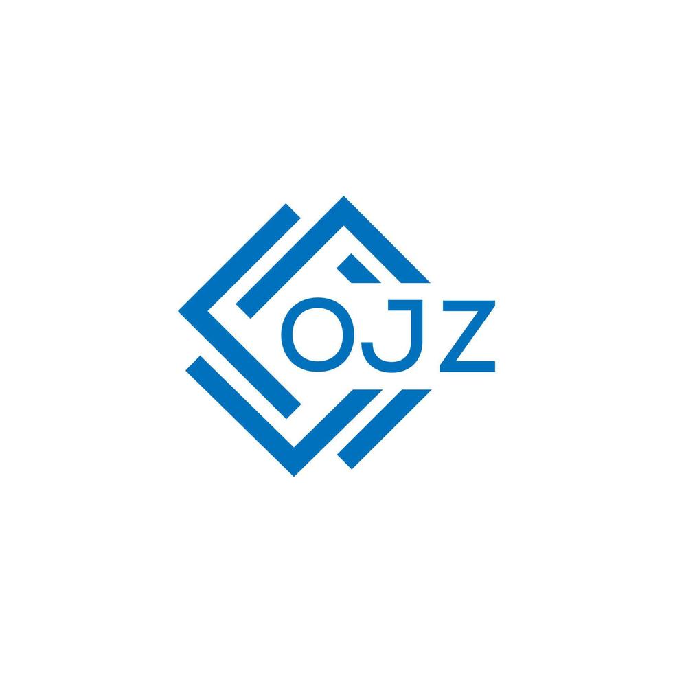 ojz carta logotipo Projeto em branco fundo. ojz criativo círculo carta logotipo conceito. ojz carta Projeto. vetor