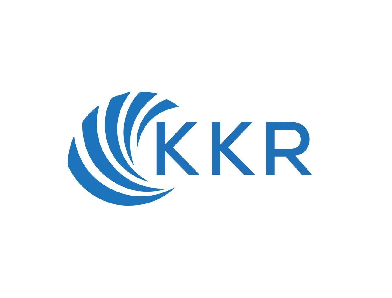 kkr abstrato o negócio crescimento logotipo Projeto em branco fundo. kkr criativo iniciais carta logotipo conceito. vetor