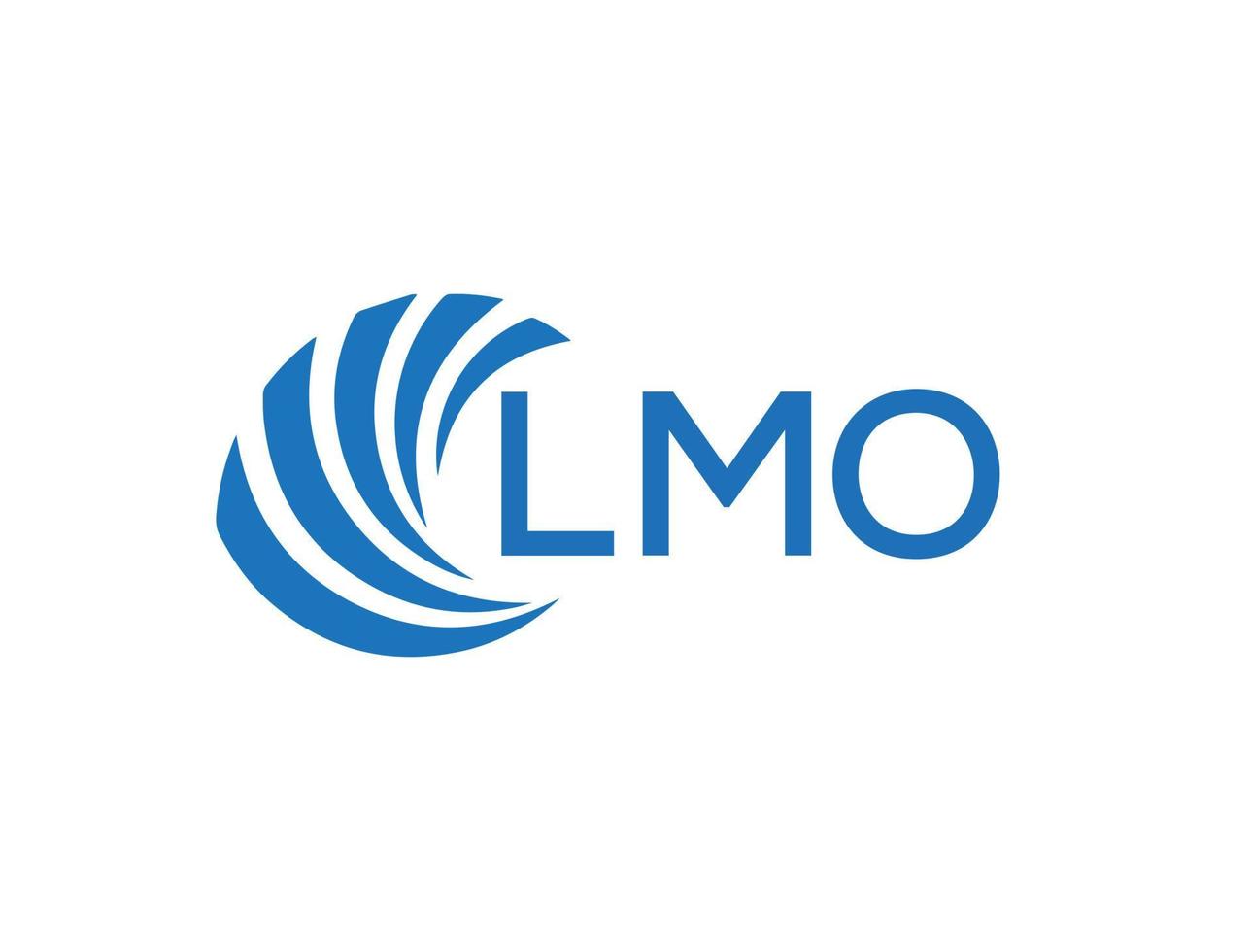 lmo abstrato o negócio crescimento logotipo Projeto em branco fundo. lmo criativo iniciais carta logotipo conceito. vetor