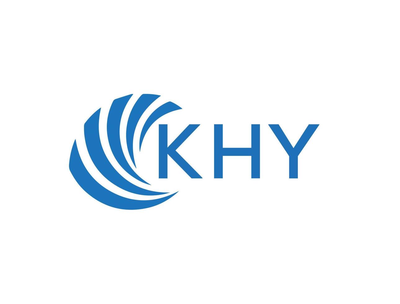 khy abstrato o negócio crescimento logotipo Projeto em branco fundo. khy criativo iniciais carta logotipo conceito. vetor