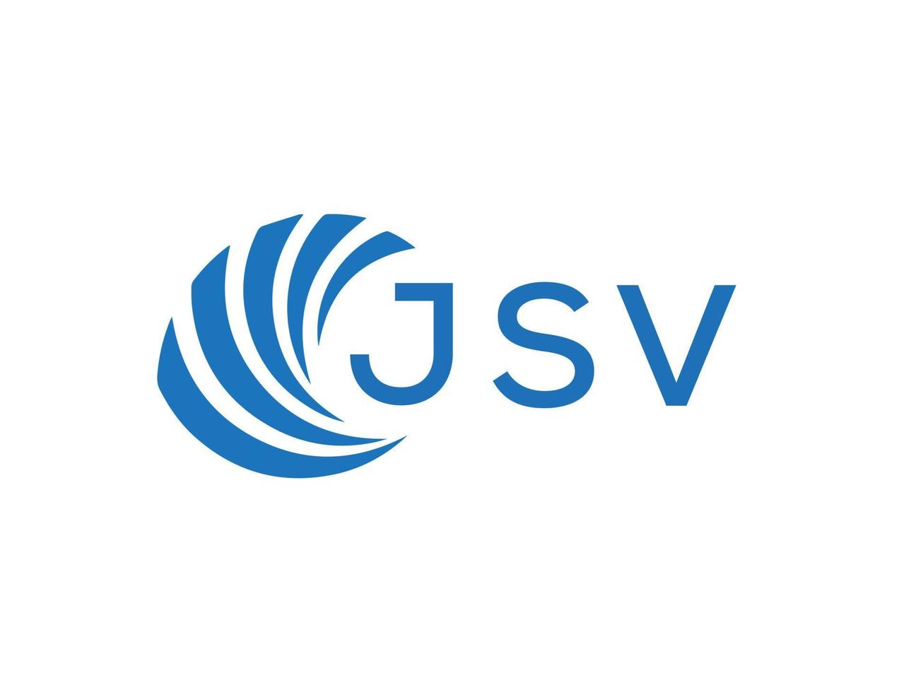 jsv abstrato o negócio crescimento logotipo Projeto em branco fundo. jsv criativo iniciais carta logotipo conceito. vetor