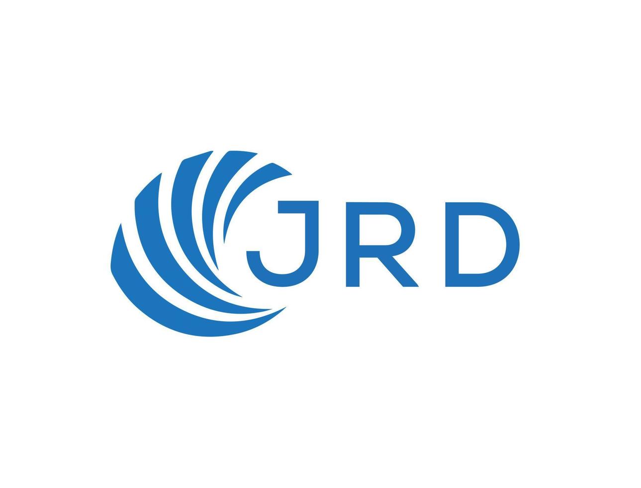 jrd abstrato o negócio crescimento logotipo Projeto em branco fundo. jrd criativo iniciais carta logotipo conceito. vetor