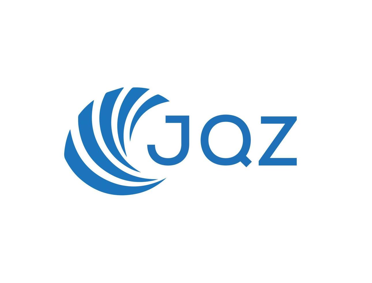 jqz abstrato o negócio crescimento logotipo Projeto em branco fundo. jqz criativo iniciais carta logotipo conceito. vetor