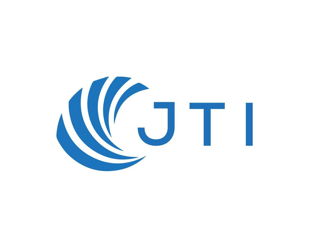 jti abstrato o negócio crescimento logotipo Projeto em branco fundo. jti criativo iniciais carta logotipo conceito. vetor