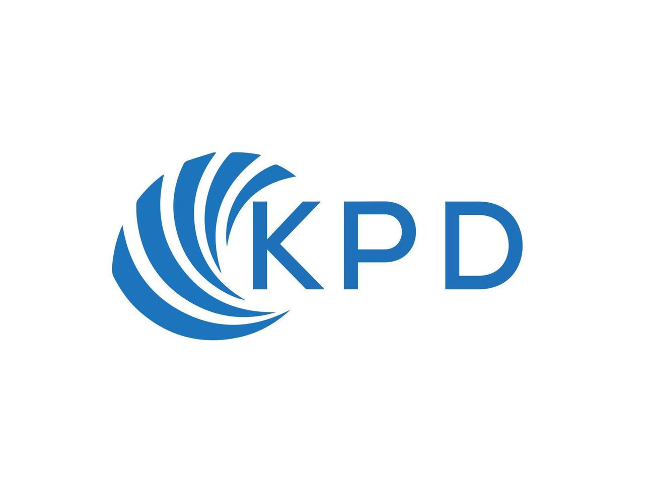 kpd abstrato o negócio crescimento logotipo Projeto em branco fundo. kpd criativo iniciais carta logotipo conceito. vetor