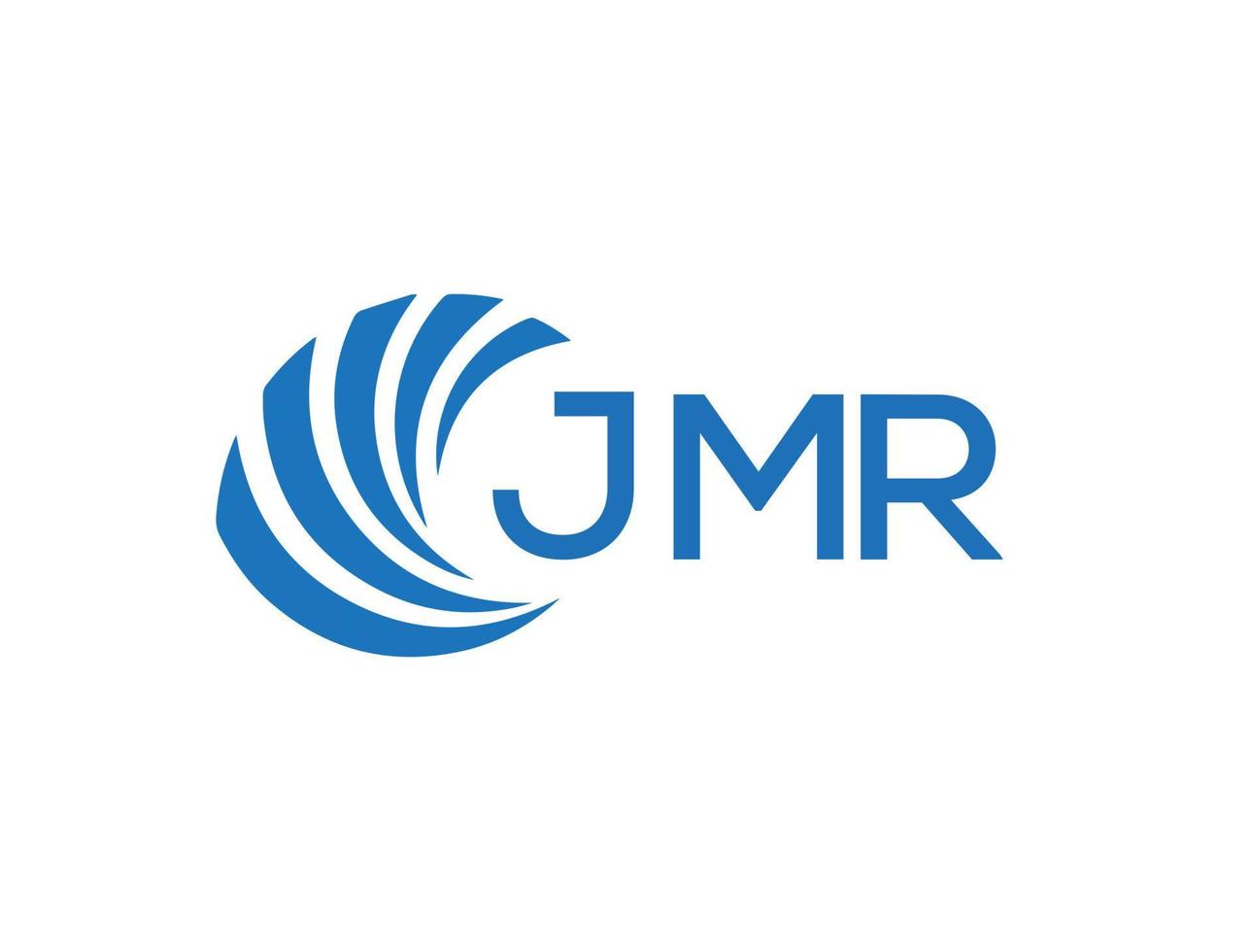 jmr abstrato o negócio crescimento logotipo Projeto em branco fundo. jmr criativo iniciais carta logotipo conceito. vetor