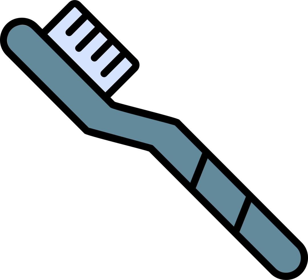 ícone de vetor de escova de dentes