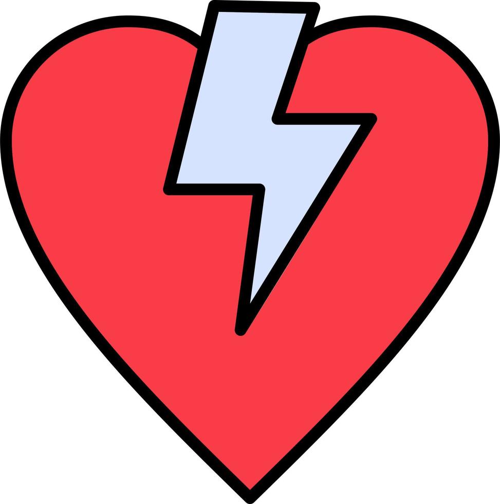 ícone de vetor de coração partido