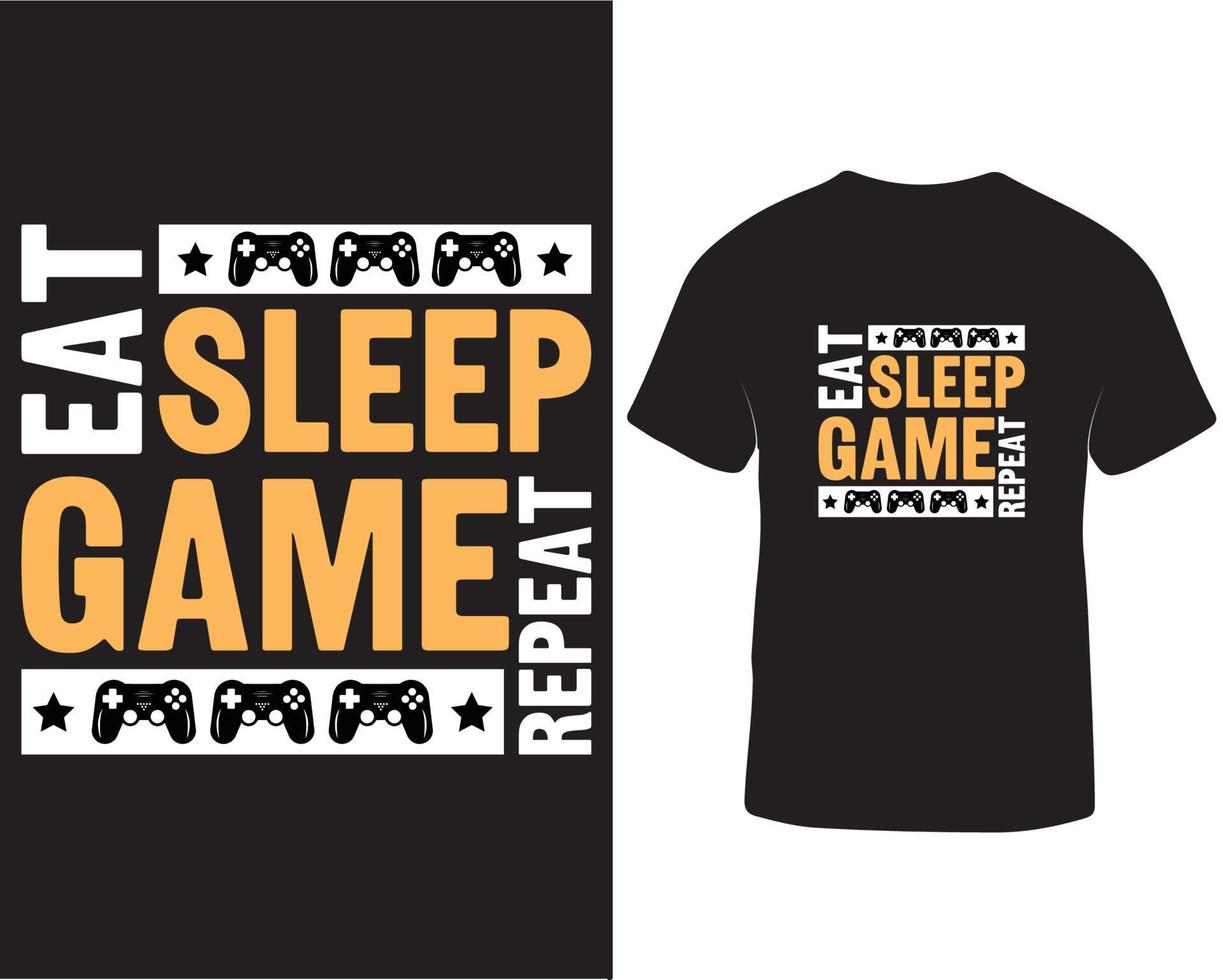 comer dormir jogos repetir jogos camiseta Projeto pró baixar vetor