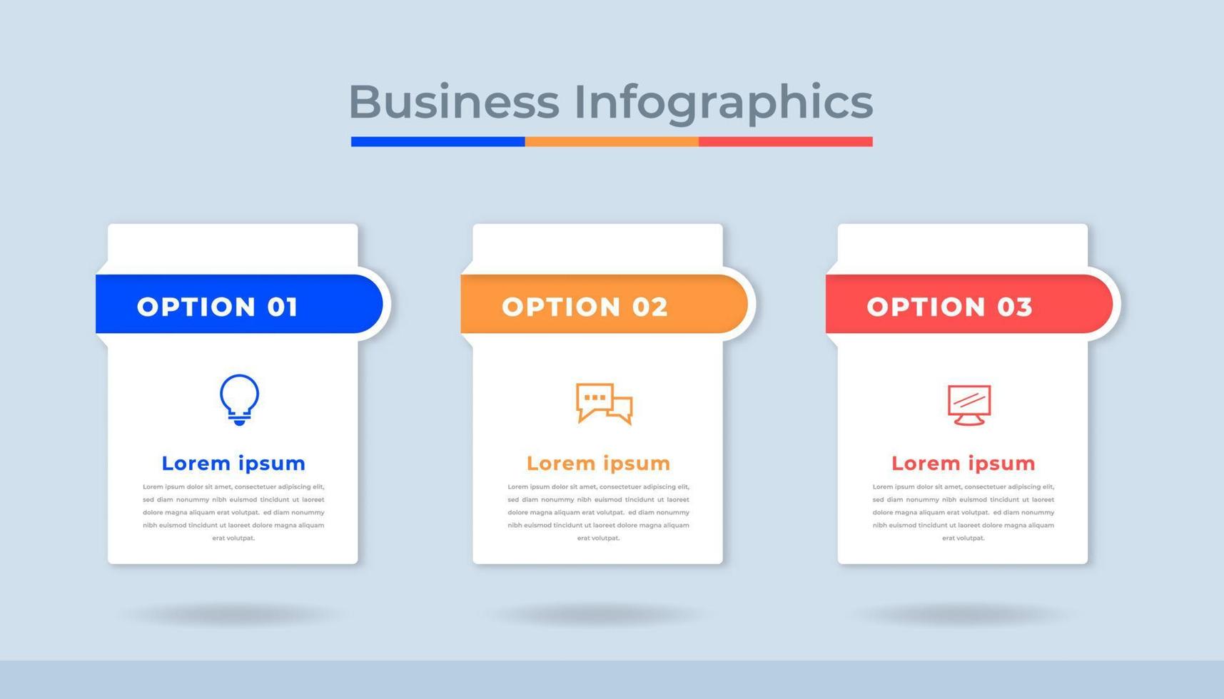 gráfico de processo de visualização de dados de negócios de infográficos de linha do tempo. gráfico de diagrama abstrato com etapas, opções vetor