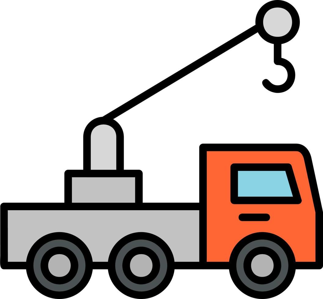 elevação guindaste caminhão vetor ícone