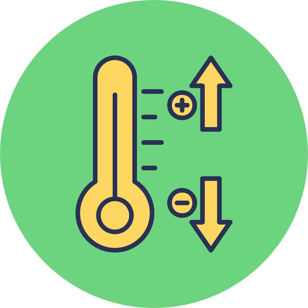 ícone de vetor de controle de temperatura