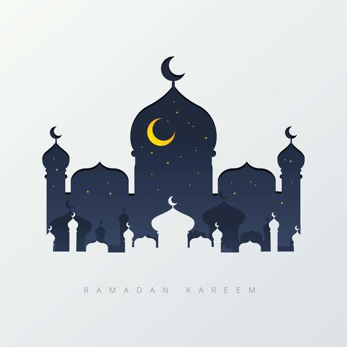 Ilustração de fundo do Ramadã vetor