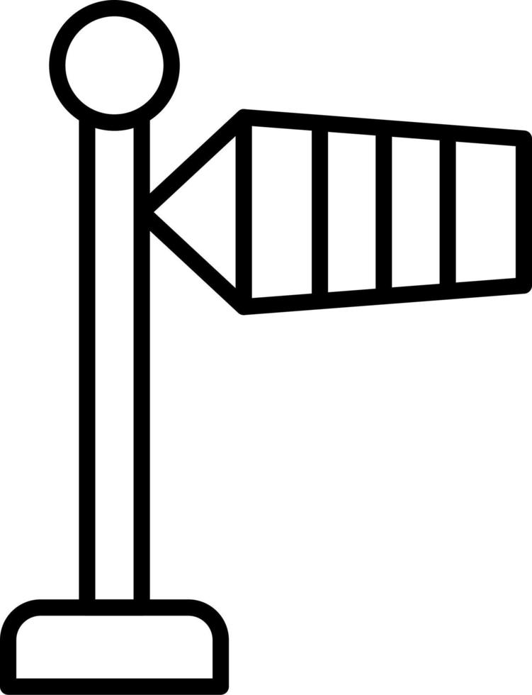 ícone de vetor de sinal de vento
