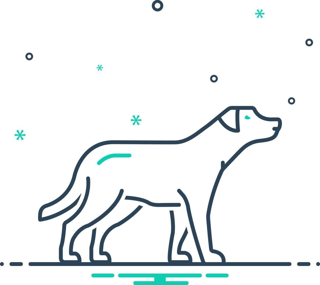 ícone de mistura para cachorro vetor
