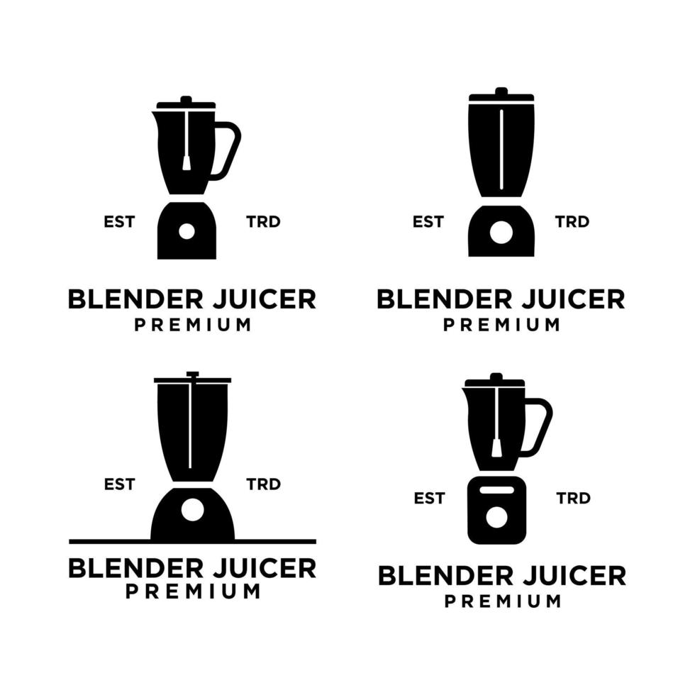 liquidificador ícone Projeto minimalista logotipo conjunto coleção vetor