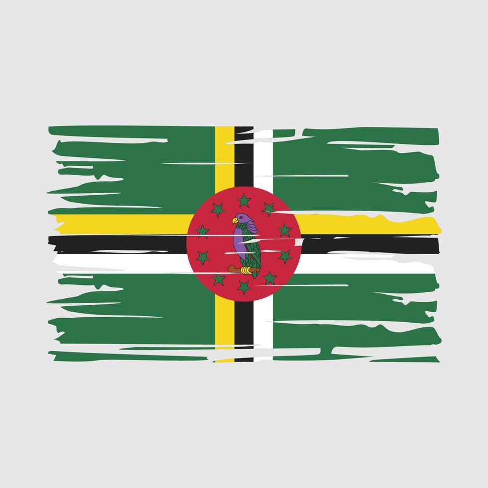 escova bandeira dominica vetor