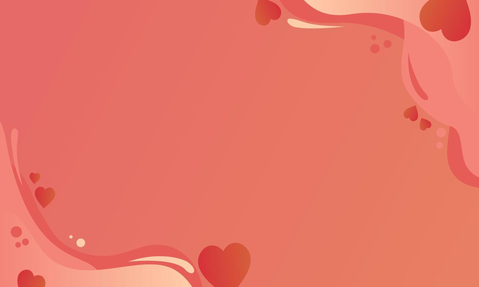 abstrato simples ondulado fluido namorados dia tema fundo dentro luz vermelho cor vetor ilustrações eps10
