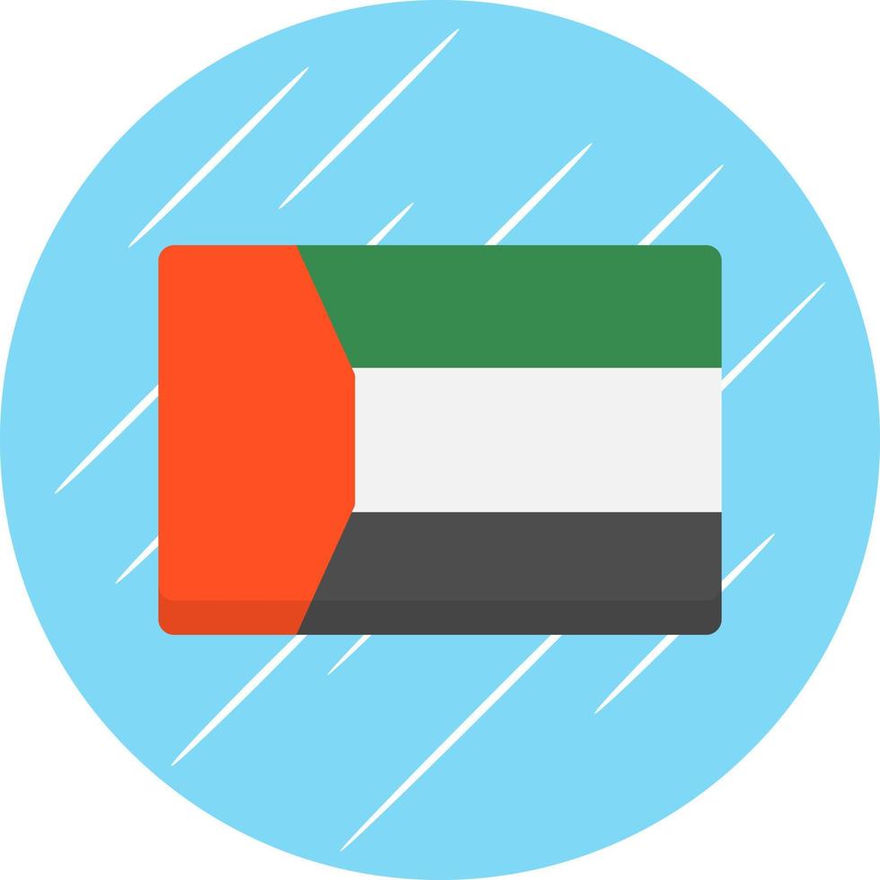 design de ícone vetorial de bandeira de dubai vetor