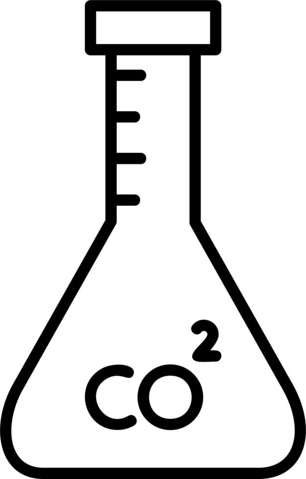 ícone de vetor de dióxido de carbono