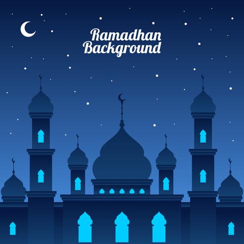 Noite Ramadhan Background Vector