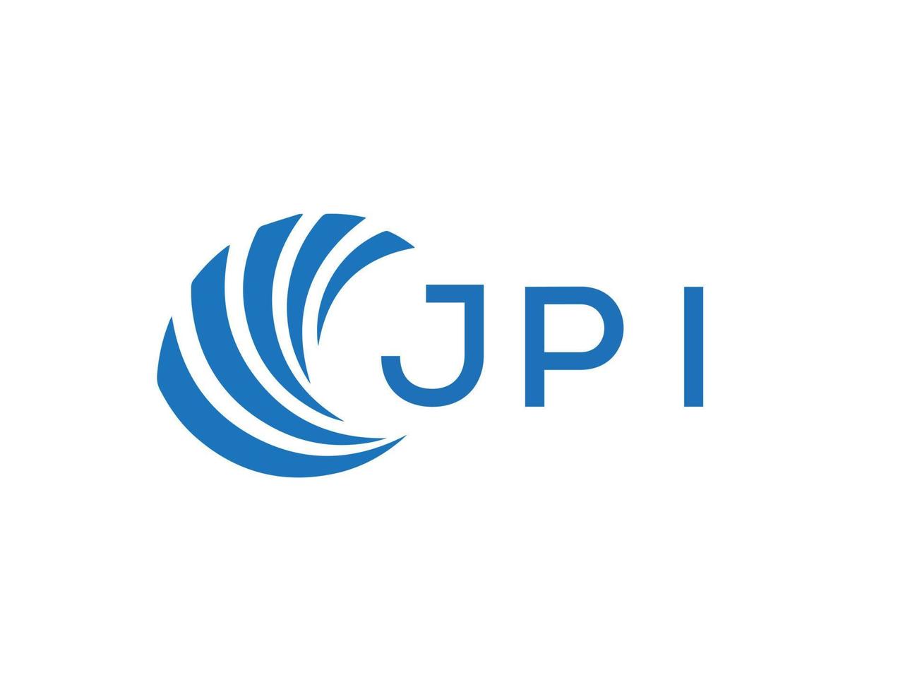 jpi abstrato o negócio crescimento logotipo Projeto em branco fundo. jpi criativo iniciais carta logotipo conceito. vetor