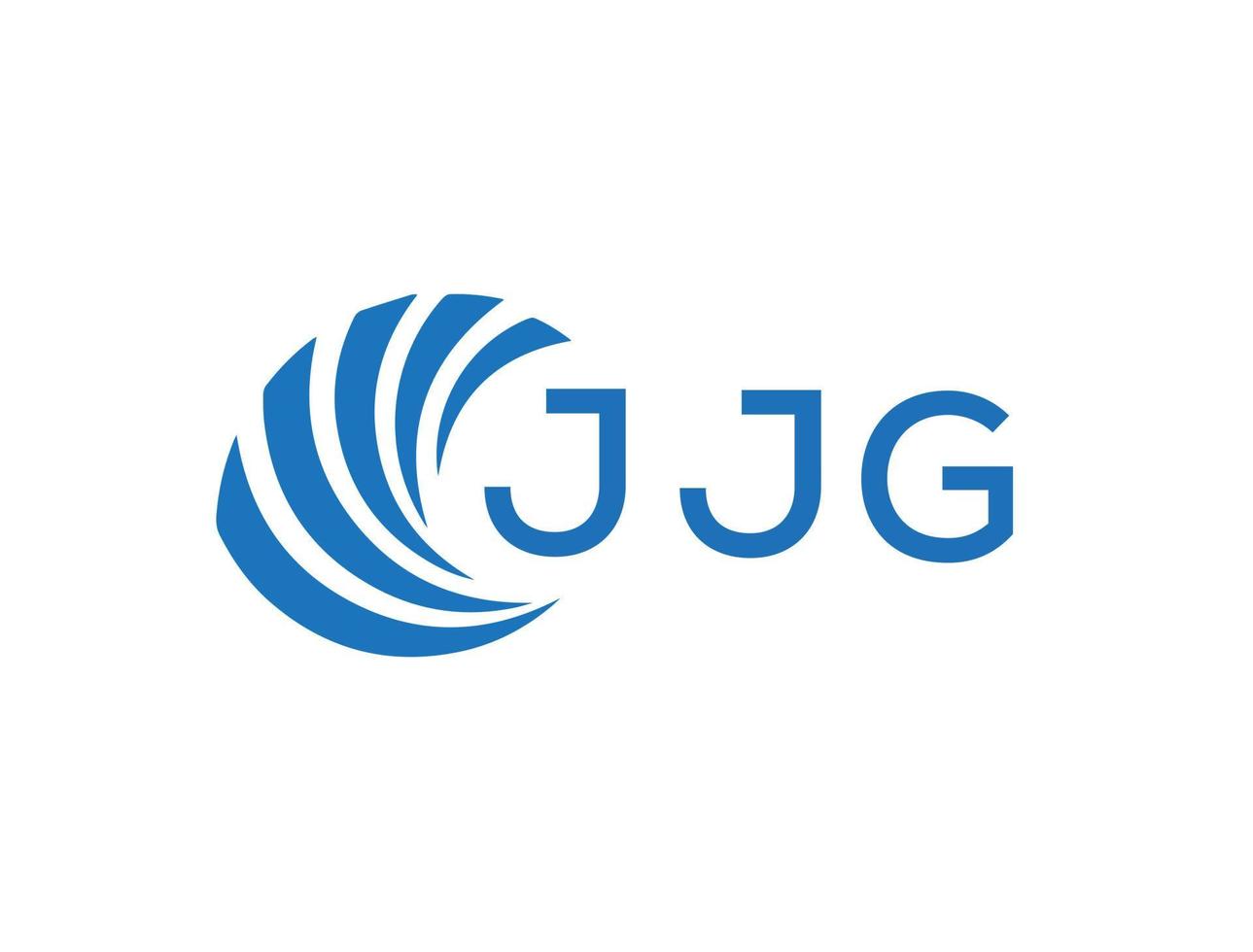 jjg abstrato o negócio crescimento logotipo Projeto em branco fundo. jjg criativo iniciais carta logotipo conceito. vetor