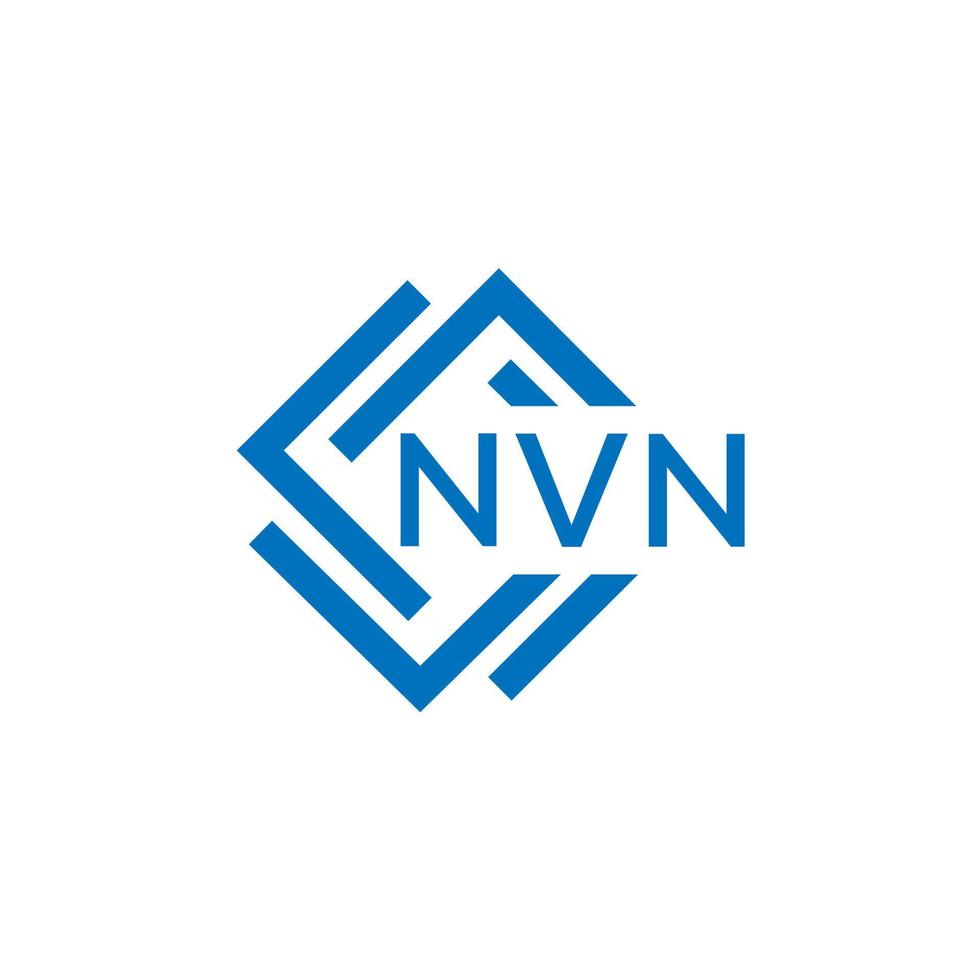 nvn carta logotipo Projeto em branco fundo. nvn criativo círculo carta logotipo conceito. nvn carta Projeto. vetor