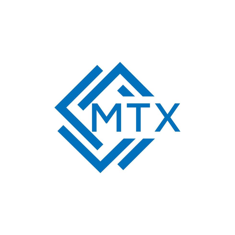 mtx carta logotipo Projeto em branco fundo. mtx criativo círculo carta logotipo conceito. mtx carta Projeto. vetor