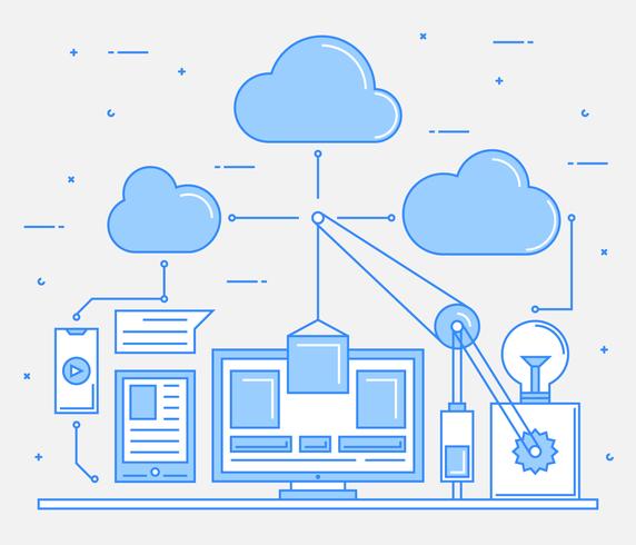 Impressionante Cloud Engineers Vetores