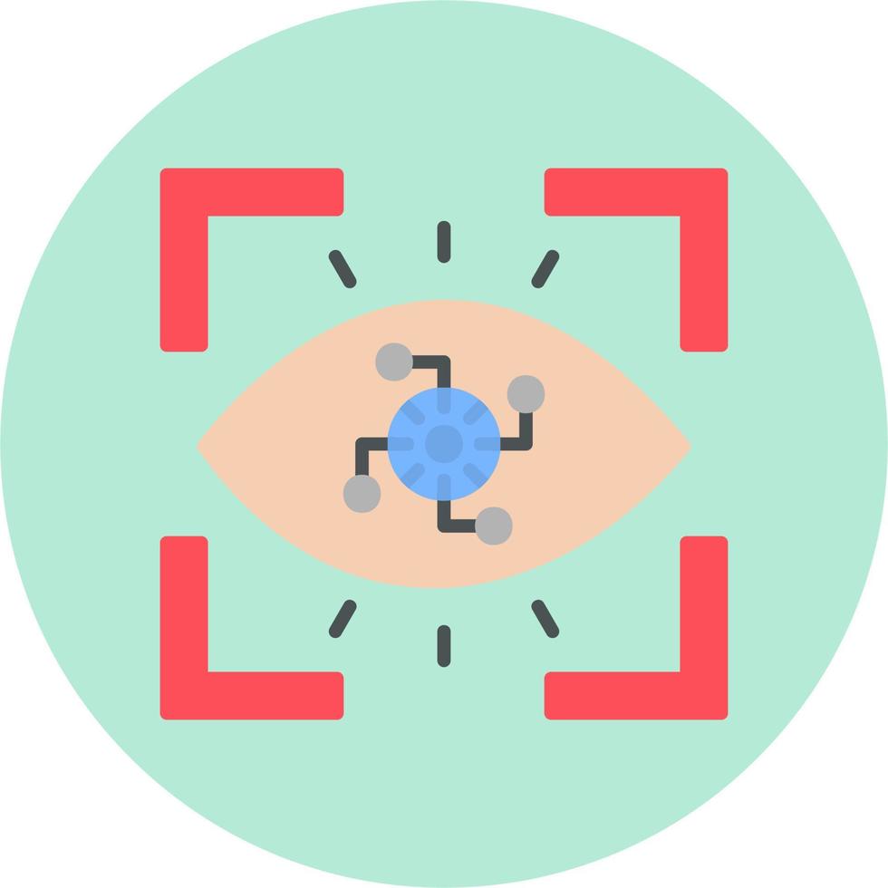 ícone de vetor de olho cibernético