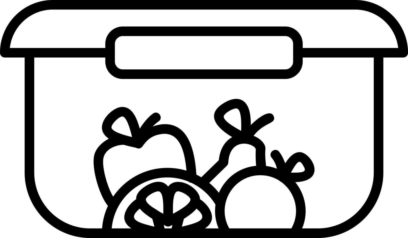 ícone de vetor de recipiente de comida