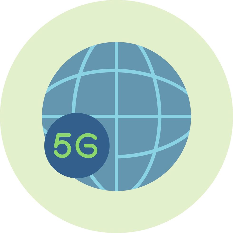 global 5g Internet vetor ícone