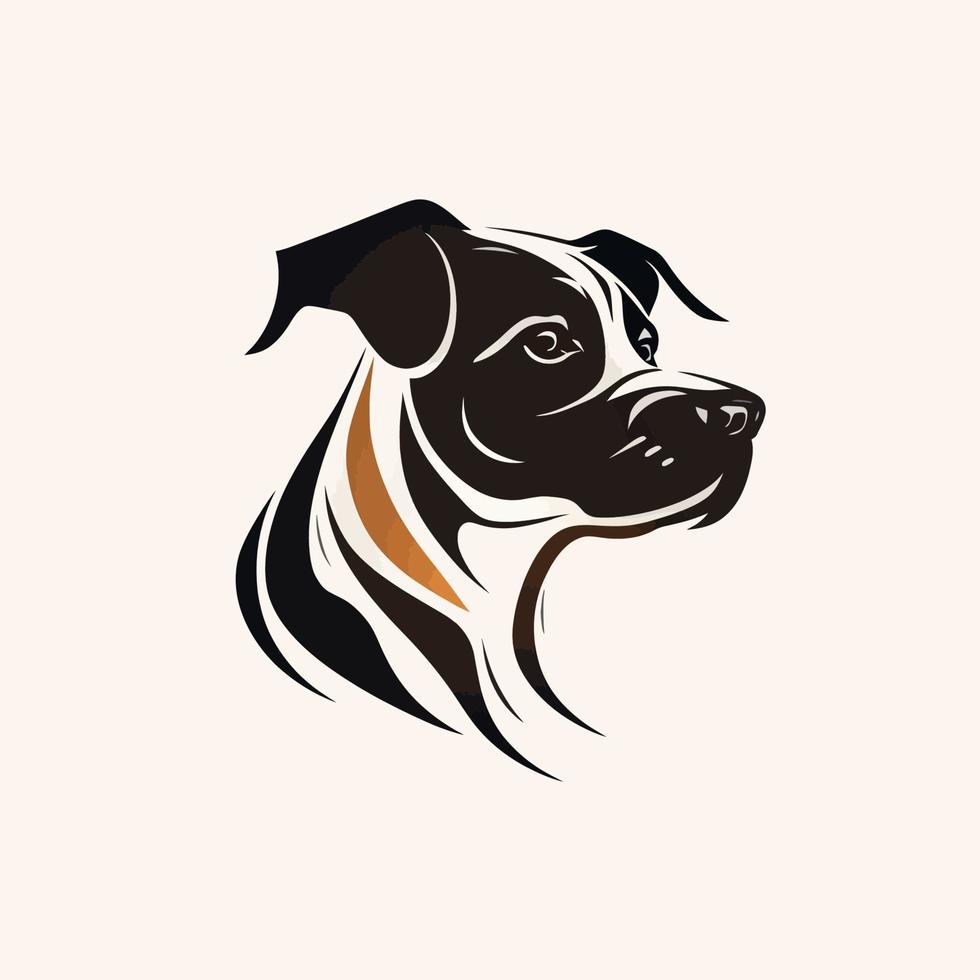 cachorro cabeça animal símbolo - jogos cachorro logotipo elegante elemento para marca - abstrato ícone símbolos vetor